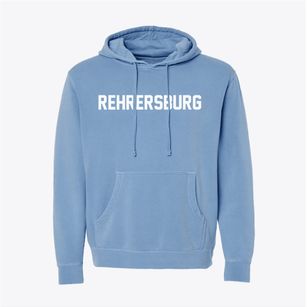 Rehrersburg Pennsylvania Classic Block Pigment-Dyed Hoodie