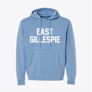 East Gillespie Illinois Classic Block Pigment-Dyed Hoodie