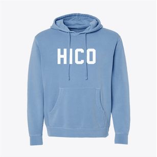 Hico West Virginia Classic Block Pigment-Dyed Hoodie