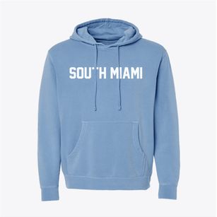 South Miami Florida Classic Block Pigment-Dyed Hoodie