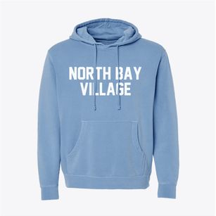 North Bay Village Florida Classic Block Pigment-Dyed Hoodie