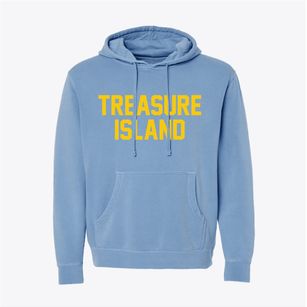 Treasure Island Florida Classic Block Pigment-Dyed Hoodie