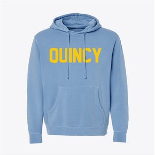 Quincy Wisconsin Classic Block Pigment-Dyed Hoodie