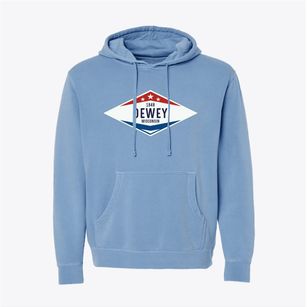 Dewey Wisconsin Diamond Star Pigment-Dyed Hoodie