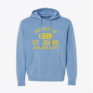 St. Johns Michigan Athletic Dept Pigment-Dyed Hoodie