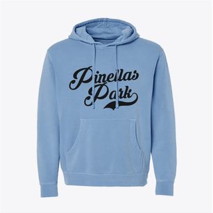 Pinellas Park Florida Vintage Team Pigment-Dyed Hoodie