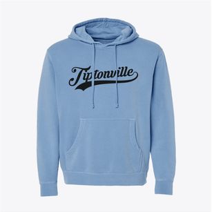 Tiptonville Tennessee Vintage Team Pigment-Dyed Hoodie