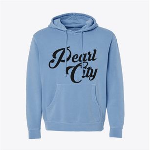 Pearl City Hawaii Vintage Team Pigment-Dyed Hoodie