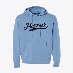 Flat Rock North Carolina Vintage Team Pigment-Dyed Hoodie