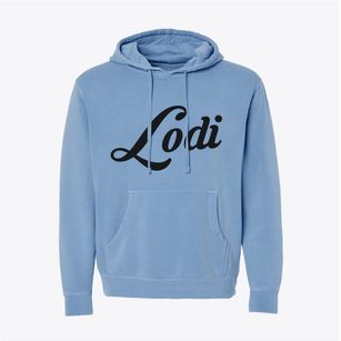 Lodi Wisconsin Vintage Team Pigment-Dyed Hoodie