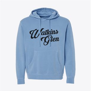 Watkins Glen New York Vintage Team Pigment-Dyed Hoodie