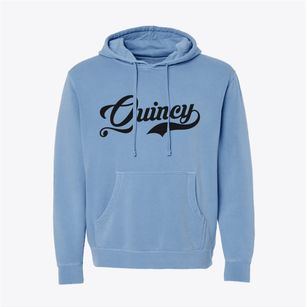 Quincy Wisconsin Vintage Team Pigment-Dyed Hoodie