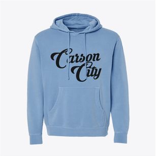 Carson City Michigan Vintage Team Pigment-Dyed Hoodie