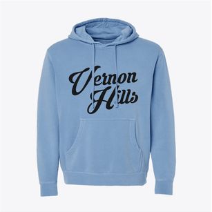 Vernon Hills Illinois Vintage Team Pigment-Dyed Hoodie
