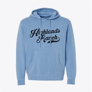 Highlands Ranch Colorado Vintage Team Pigment-Dyed Hoodie