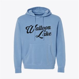 Walloon Lake Michigan Vintage Team Pigment-Dyed Hoodie