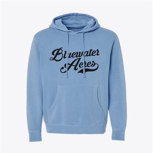 Bluewater Acres New Mexico Vintage Team Pigment-Dyed Hoodie