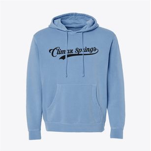 Climax Springs Missouri Vintage Team Pigment-Dyed Hoodie