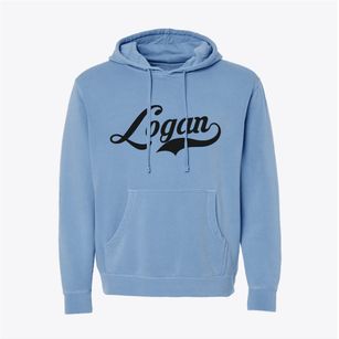 Logan North Dakota Vintage Team Pigment-Dyed Hoodie