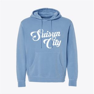 Suisun City California Vintage Team Pigment-Dyed Hoodie
