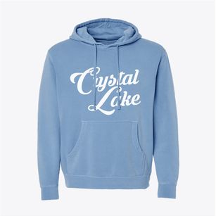 Crystal Lake Iowa Vintage Team Pigment-Dyed Hoodie