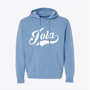 Iola Illinois Vintage Team Pigment-Dyed Hoodie