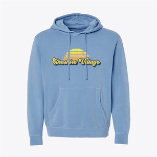 Cheshire Village Connecticut Sublime Sunset Pigment-Dyed Hoodie