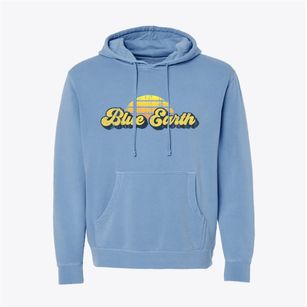 Blue Earth Minnesota Sublime Sunset Pigment-Dyed Hoodie
