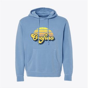 Orofino Idaho Sublime Sunset Pigment-Dyed Hoodie