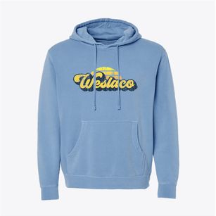 Weslaco Texas Sublime Sunset Pigment-Dyed Hoodie