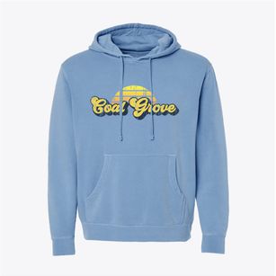 Coal Grove Ohio Sublime Sunset Pigment-Dyed Hoodie