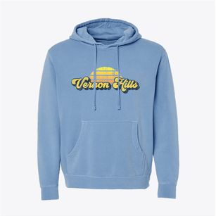 Vernon Hills Illinois Sublime Sunset Pigment-Dyed Hoodie