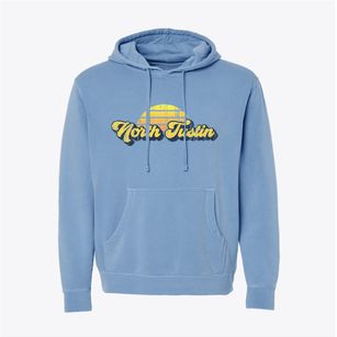 North Tustin California Sublime Sunset Pigment-Dyed Hoodie