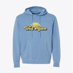 West Milton Pennsylvania Sublime Sunset Pigment-Dyed Hoodie