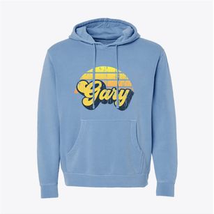 Gary West Virginia Sublime Sunset Pigment-Dyed Hoodie