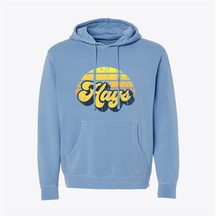 Hays Kansas Sublime Sunset Pigment-Dyed Hoodie