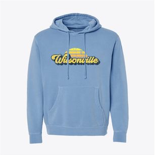Wilsonville Illinois Sublime Sunset Pigment-Dyed Hoodie