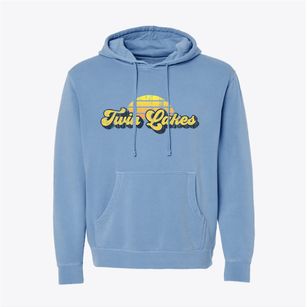Twin Lakes Minnesota Sublime Sunset Pigment-Dyed Hoodie