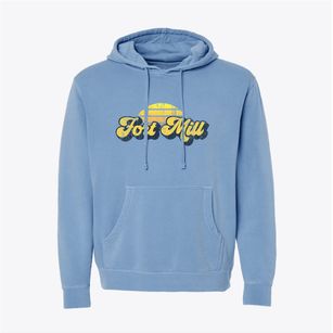 Fort Mill South Carolina Sublime Sunset Pigment-Dyed Hoodie
