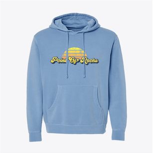 Point Of Rocks Wyoming Sublime Sunset Pigment-Dyed Hoodie
