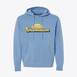 Channahon Illinois Sublime Sunset Pigment-Dyed Hoodie