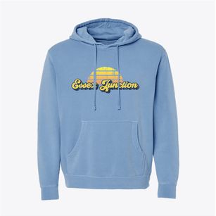 Essex Junction Vermont Sublime Sunset Pigment-Dyed Hoodie