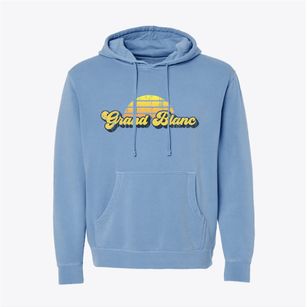 Grand Blanc Michigan Sublime Sunset Pigment-Dyed Hoodie