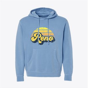 Reno Nevada Sublime Sunset Pigment-Dyed Hoodie