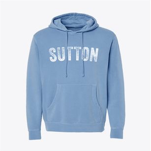 Sutton West Virginia Timeless Retro Pigment-Dyed Hoodie