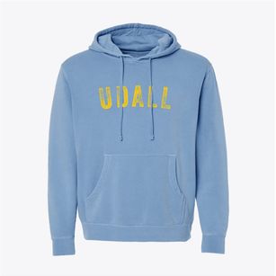 Udall Kansas Timeless Retro Pigment-Dyed Hoodie
