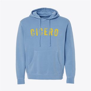 Cicero Illinois Timeless Retro Pigment-Dyed Hoodie