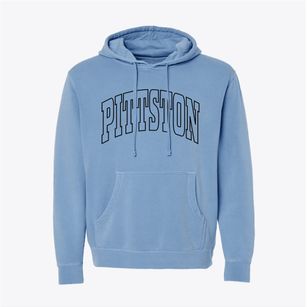 Pittston Maine Trendy Block Pigment-Dyed Hoodie