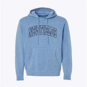 Newfields New Hampshire Trendy Block Pigment-Dyed Hoodie