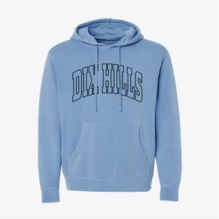 Dix Hills New York Trendy Block Pigment-Dyed Hoodie